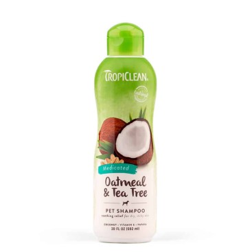TROPICLEAN Medicated-Itch Relief Shampoo Bρώµη & Tea Tree 355ml