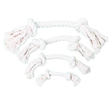 PW Παιχνίδι Σκύλου Rope Bone 2 Knots Natural 17,8cm