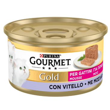 GOURMET GOLD MOUSSE KITTEN με Μοσχάρι 85gr