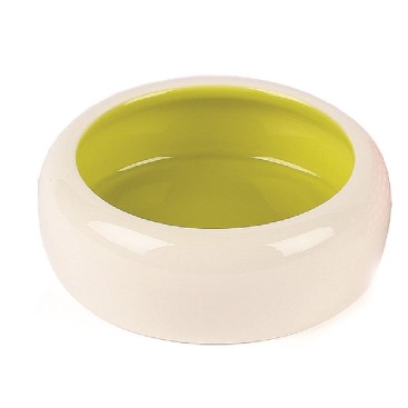 ANTI-SPLASH CERAMIC PET BOWL GREEN
