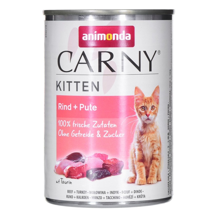 CARNY KITTEN ΒΟΔΙΝΟ & ΚΑΡΔΙΑ ΓΑΛΟΠ. 400gr ANIMODA