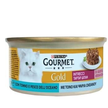 GOURMET GOLD ΤΑΡΤΑΡ με Τόνο & Ψάρια Ωκεανού 85gr