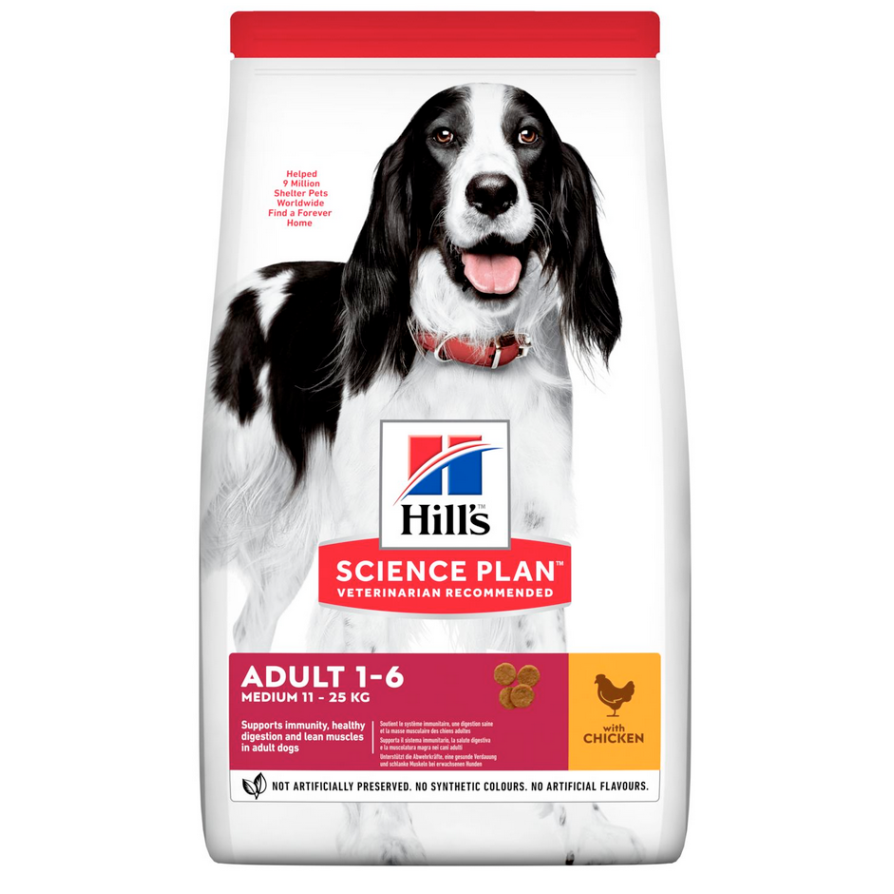 HILL'S DOG ADULT MEDIUM ΚΟΤΟΠΟΥΛΟ 2,5KG HILLS