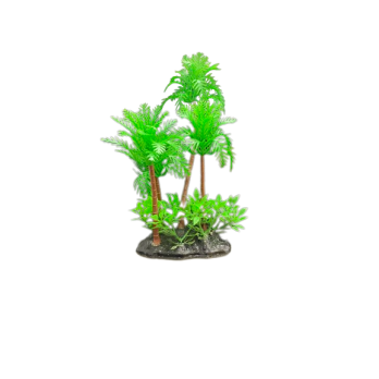 ΔΙΑΚΟΣΜΗΤΙΚΑ ΦΥΤΑ ΠΛΑΣΤΙΚΑ ΕΝΥΔΡΕΙΟΥ AQUARISTIC ΔΕΝΤΡΟ ΠΡΑΣΙΝΟ 18CM