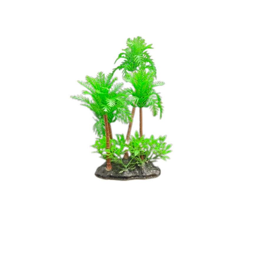 ΔΙΑΚΟΣΜΗΤΙΚΑ ΦΥΤΑ ΠΛΑΣΤΙΚΑ ΕΝΥΔΡΕΙΟΥ AQUARISTIC ΔΕΝΤΡΟ ΠΡΑΣΙΝΟ 18CM AQUARISTIC
