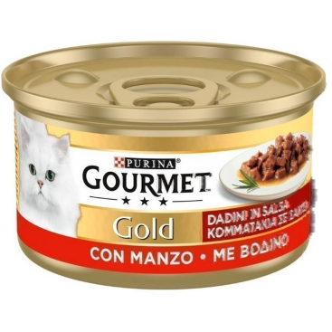 GOURMET GOLD Κομματάκια σε Σάλτσα με Βοδινό 85gr