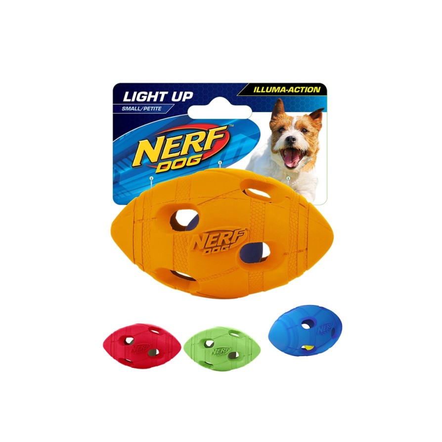 NERF LED BASH FOOTBALL SMALL GREEN/ORANGE NERF