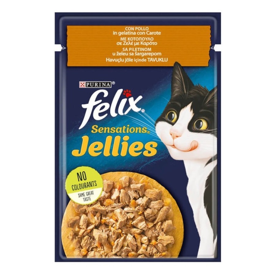 FELIX SENSATIONS ΦΑΚΕΛΑΚΙ ΜΕ ΚΟΤΟΠΟΥΛΟ & ΚΑΡΟΤΑ 85GR FELIX