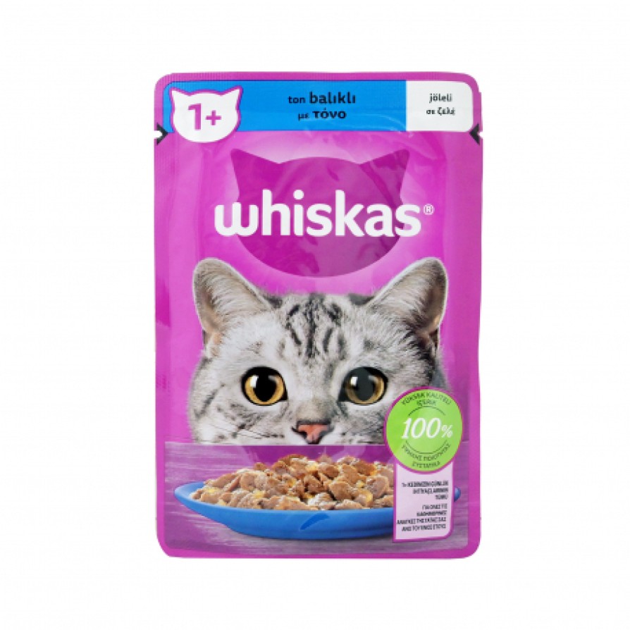 WHISKAS ΦΑΚΕΛΑΚΙ CORE ΤΟΝΟ ΣΕ ΖΕΛΕ 85GR WHISKAS