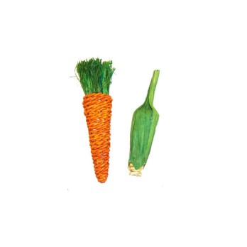 ΠΑΙΧΝΙΔΙ ΓΙΑ ΜΙΚΡΑ ΖΩΑ CARROT & CORN CHEW TOY