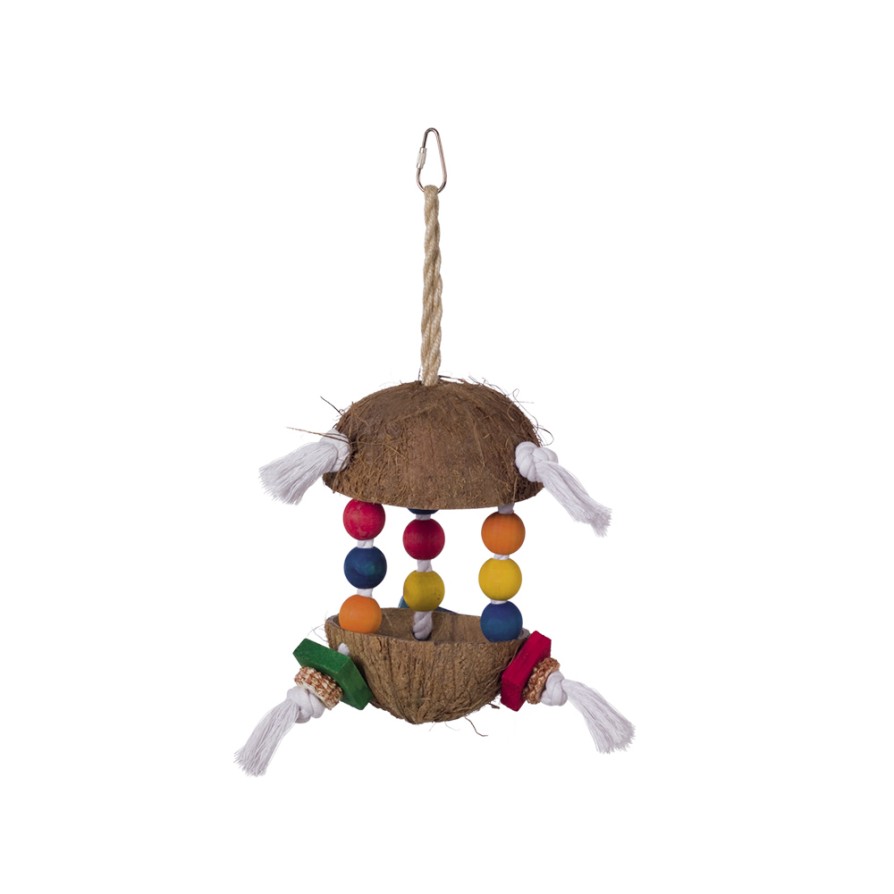 NOBBY-Παιχνίδι Πτηνών coconut Ø 15cm, 34cm 