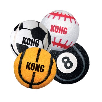 KONG SPORTS BALL MEDIUM 3PCS
