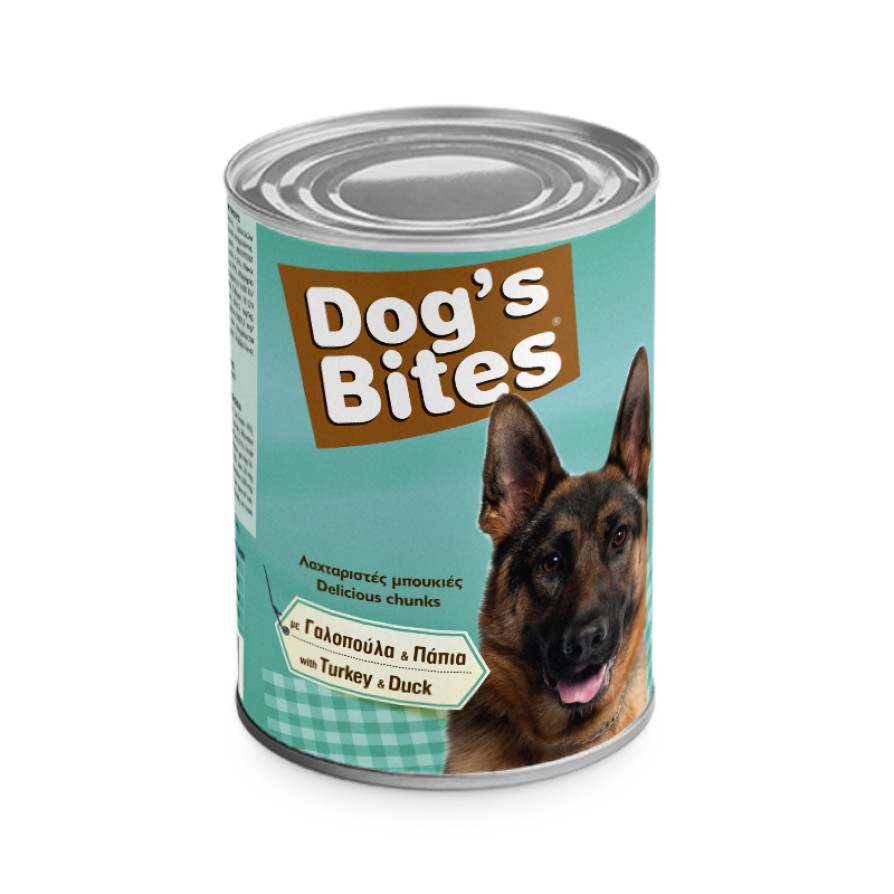 DOG'S BITES ΣΚΥΛΟΣ ΓΑΛΟΠΟΥΛΑ ΠΑΠΙΑ 1250GR DOG S BITES