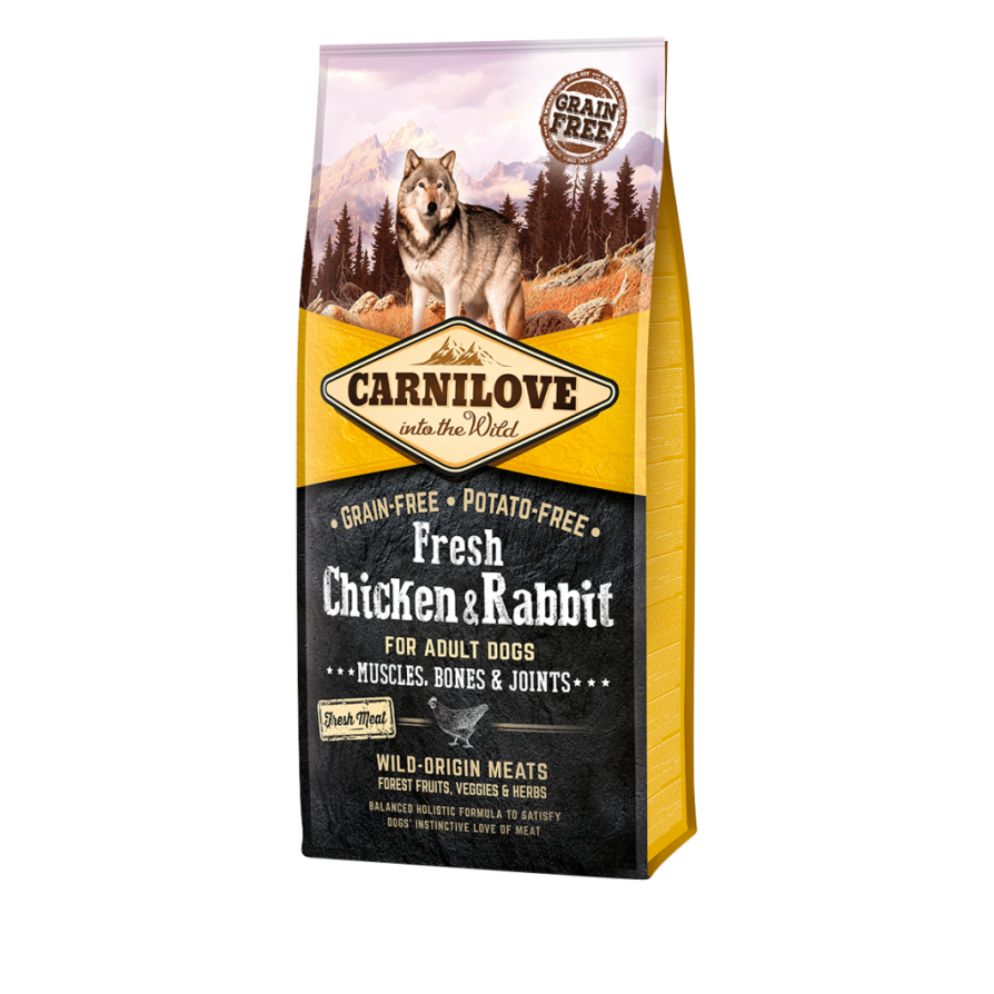 CARNILOVE FRESH ADULT CHICKEN & RABBIT 1.5KG CARNILOVE