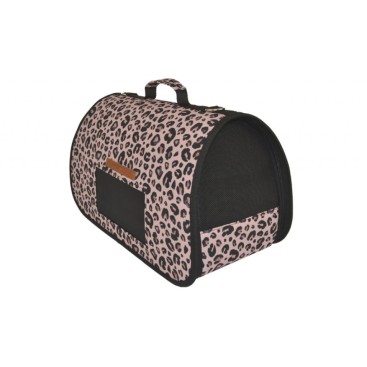 WOOF Τσάντα super soft ΛΕΟΠΑ (ΡΟΖ) Νο2 17x40x25cm