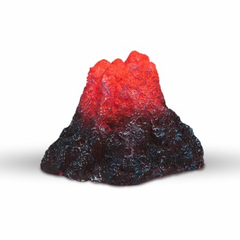 AQUARIUM ORNAMENT SILICONE LED VOLCANO SMALL