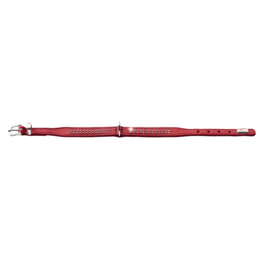 HUNTER COLLAR DIAMOND PETIT RED/BLACK 24-28CM HUNTER