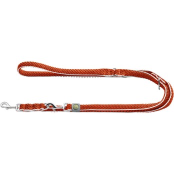HUNTER ADJUSTABLE LEASH HILO ORANGE 20MM 200CM