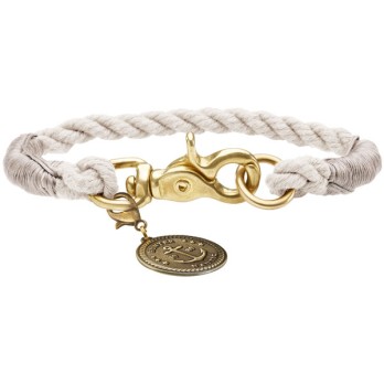 HUNTER COLLAR LIST ROPE CREME 45CM