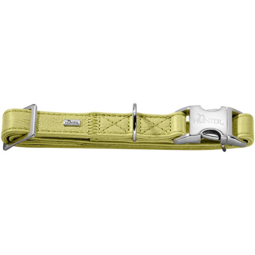 HUNTER COLLAR CAPRI ALU STRONG LINDEN GREEN MEDIUM 40-55CM HUNTER