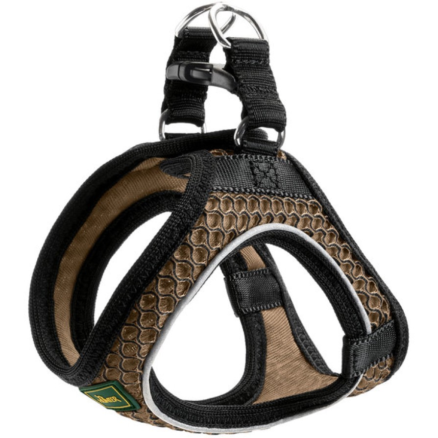 HUNTER HARNESS HILO COMFORT MESH WITH REFLECTIVE BISE BROWN LARGE HUNTER