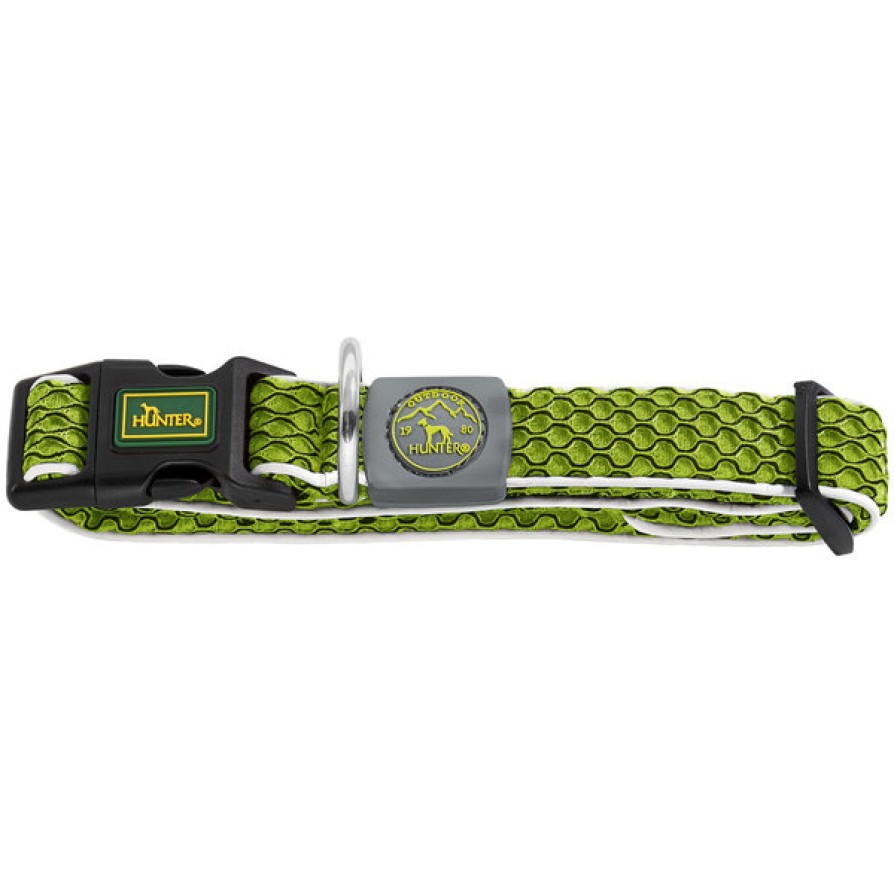 HUNTER COLLAR HILO BASIC MESH LIME LARGE 40-60CM HUNTER