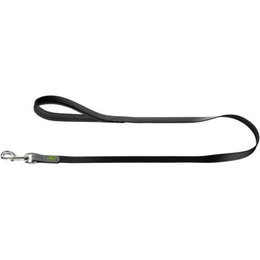 HUNTER LEASH CONVENIENCE NEON BLACK 15MM 120CM