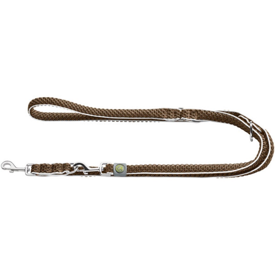 HUNTER ADJUSTABLE LEASH HILO BROWN 20MM 200CM HUNTER