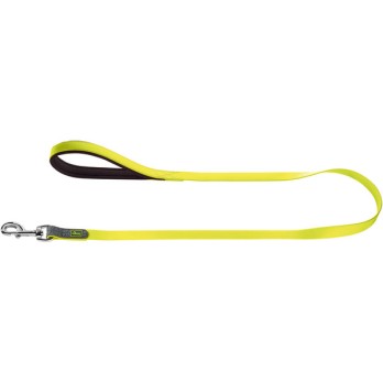 HUNTER LEASH CONVENIENCE NEON YELLOW 15MM 120CM