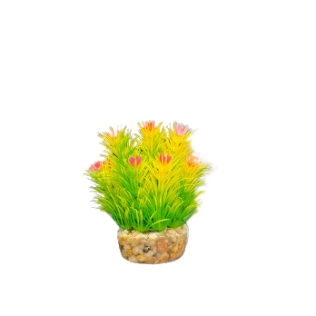 ΔΙΑΚΟΣΜΗΤΙΚΑ ΦΥΤΑ ΕΝΥΔΡΕΙΟΥ ΠΡΑΣΙΝΟ ΚΙΤΡΙΝΟ ΡΟΖ AQUARISTIC 10CM
