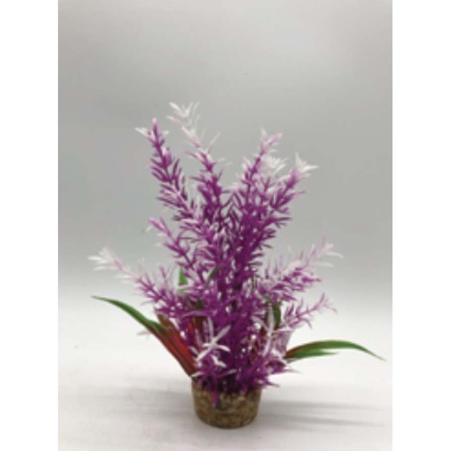 ΔΙΑΚΟΣΜΗΤΙΚΑ ΦΥΤΑ ΕΝΥΔΡΕΙΟΥ ΛΕΥΚΟ ΜΩΒ ΠΡΑΣΙΝΟ AQUARISTIC 20CM ΔΙΑΚΟΣΜΗΣΗ