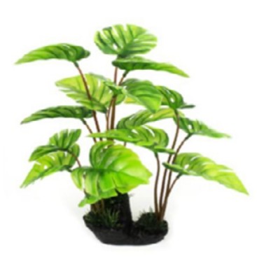 ΔΙΑΚΟΣΜΗΤΙΚΑ ΦΥΤΑ ΠΛΑΣΤΙΚΑ ΕΝΥΔΡΕΙΟΥ AQUARISTIC ΠΛΑΤΥΦΥΛΛΑ ΠΡΑΣΙΝΟ