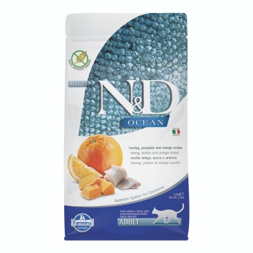 N&D CAT OCEAN HERRING & PUMPKIN 1,5KG