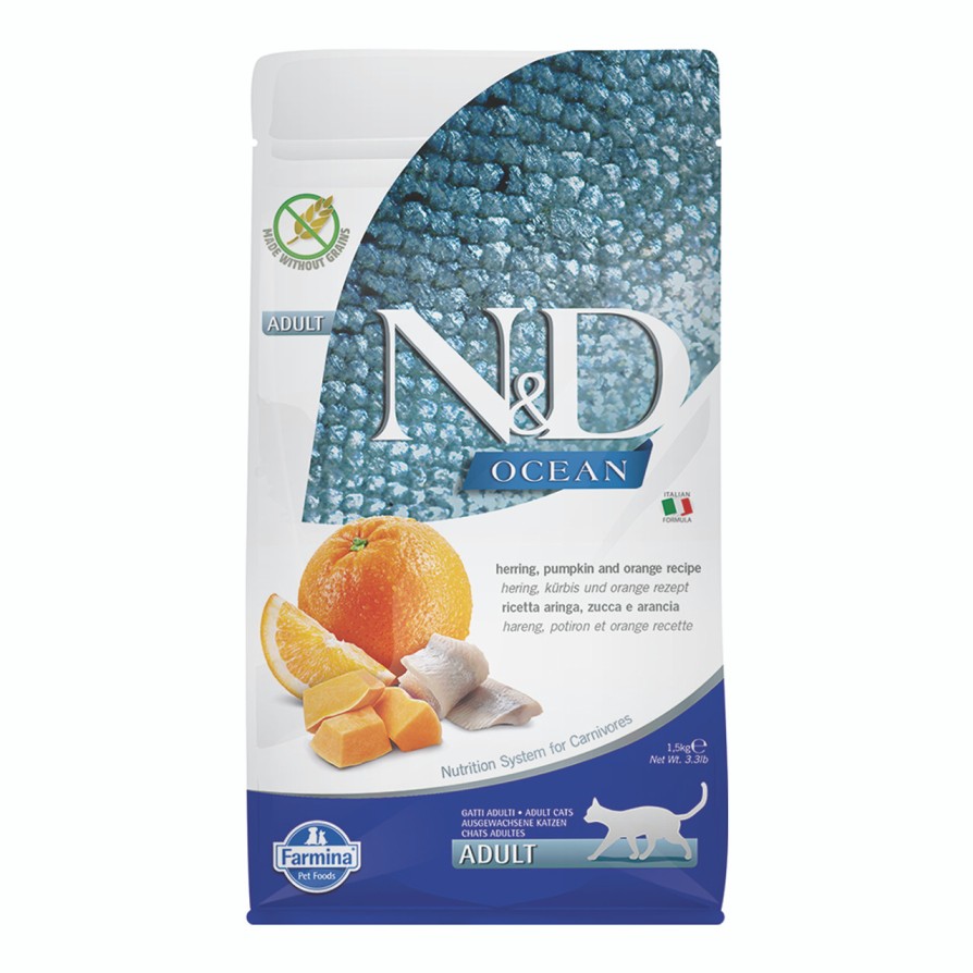 ND CAT OCEAN HERRING & PUMPKIN 1.5KG FARMINA