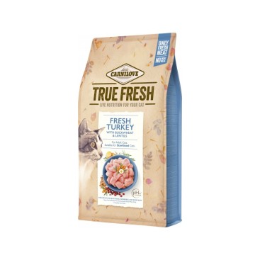 CARNILOVE CAT TRUE FRESH ADULT STERILISED TYRKEY 1,8KG