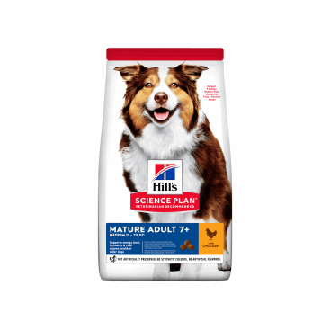 HILL'S SP CANINE Adult Medium Κοτόπουλο 11kg + 3kg Δώρο