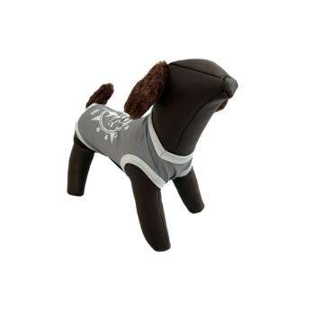WOOF ΜΠΛΟΥΖΑ ΜΕ ΤΥΠΩΜΑ ΑΠΟ DRY TOUCH ΥΦΑΣΜΑ S1:62 - S2:66 - L:56 5XL ΓΚΡΙ