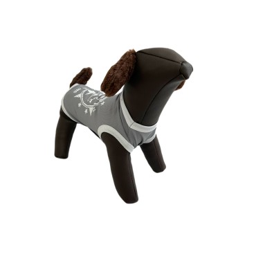 WOOF ΜΠΛΟΥΖΑ ΜΕ ΤΥΠΩΜΑ ΑΠΟ DRY TOUCH ΥΦΑΣΜΑ S1:62 - S2:66 - L:56 5XL ΓΚΡΙ