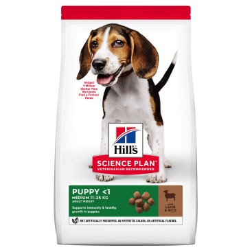 HILL'S SP CANINE Puppy Medium Αρνί & Ρύζι 2,5KG