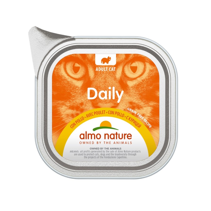 ALMO PFC DAILY CAT 100, Alucap Δίσκος 100gr κοτοπουλο ALMO NATURE