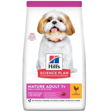 HILL&rsquo;S SP CANINE Mature Adult Small&Mini Κοτόπουλο 1,2KG + 300GR Δώρο