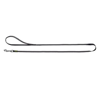 HUNTER LEASH TRIPOLI MINI 10/140NYLON , BLACK REFLECTING