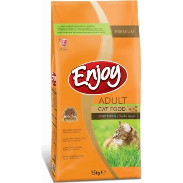 ENJOY ADULT CAT MULTICOLOR με Κοτόπουλο 15KG