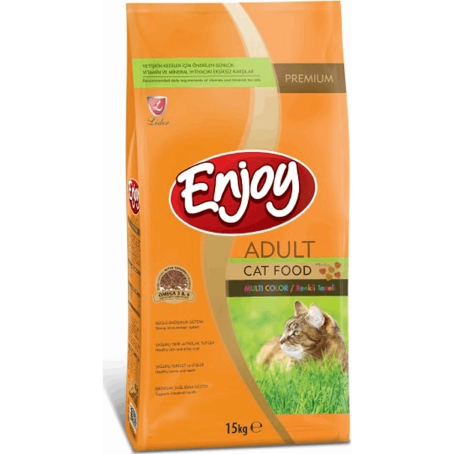 ENJOY ADULT CAT MULTICOLOR ΚΟΤΟΠΟΥΛΟ 15KG ΞΗΡΑ ΤΡΟΦΗ