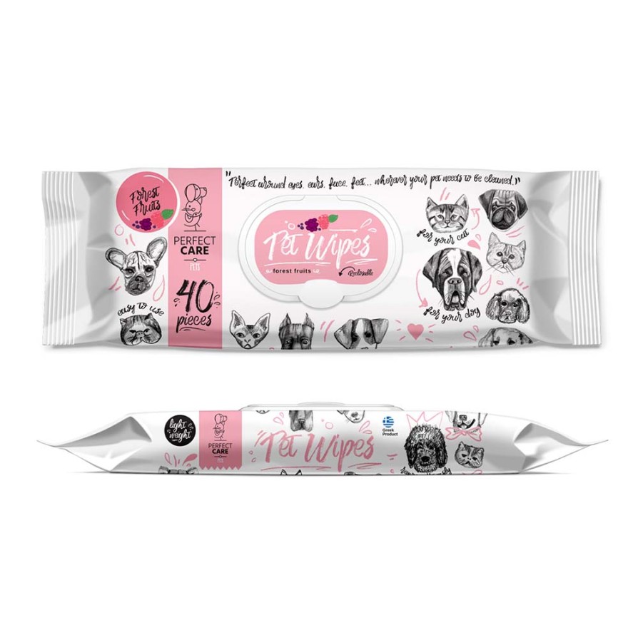 PERFECT CARE PET WIPES FOREST FRUITS (40 μαντ.) PERFECT CARE