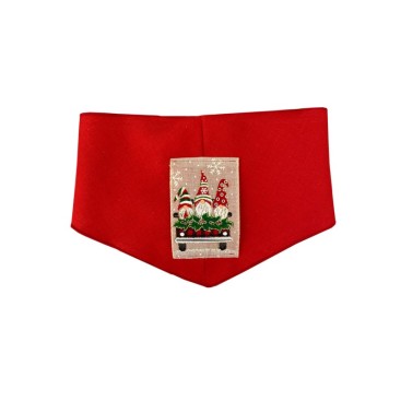 WOOF ΜΠΑΝΤΑΝΑ ΧΡΙΣΤΟΥΓΕΝΝΙΑΤΙΚΗ ΚΟΚΚΙΝΟ ΜΕ ΣΧΕΔΙΑ S