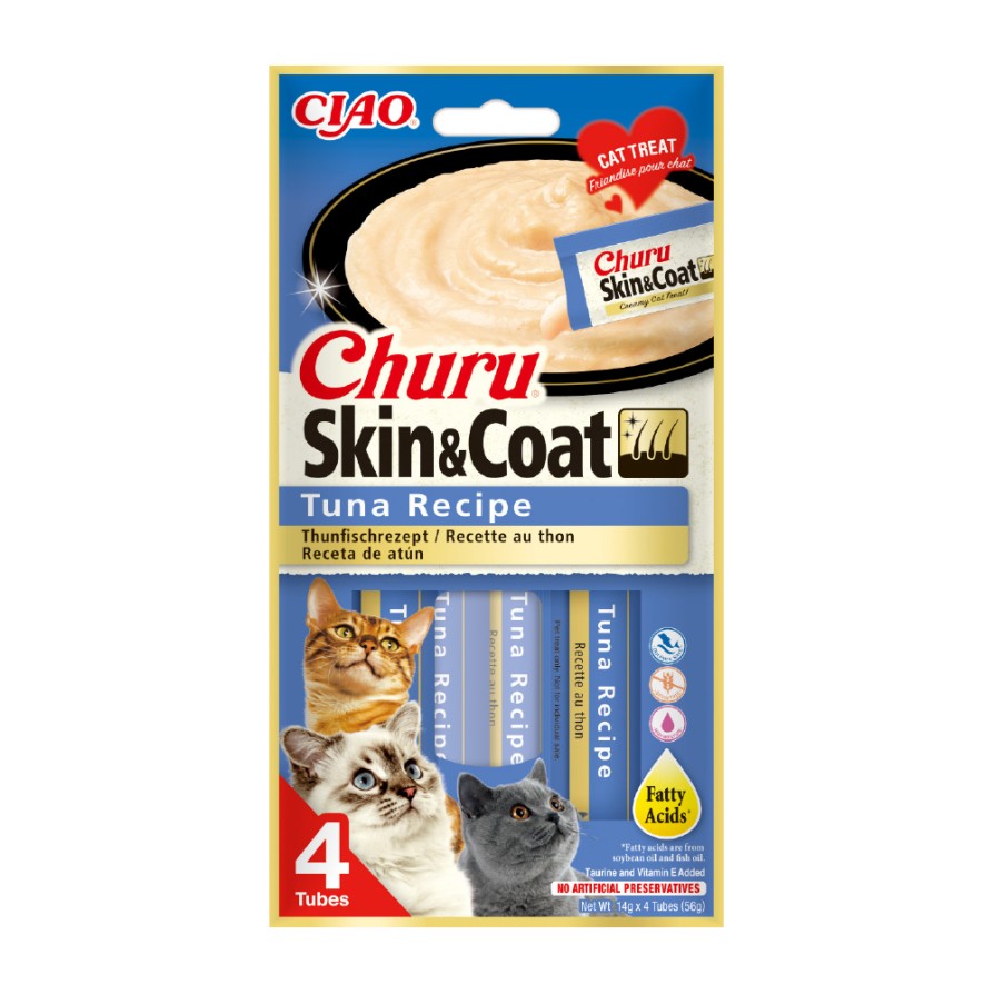 CHURU CAT SKIN & COAT TUNA 56GR CHURU CAT TREAT BITES