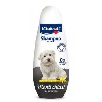 VITAKRAFT Σαμπουάν για λευκά σκυλία με βανίλια & χαμομήλι 250ml
