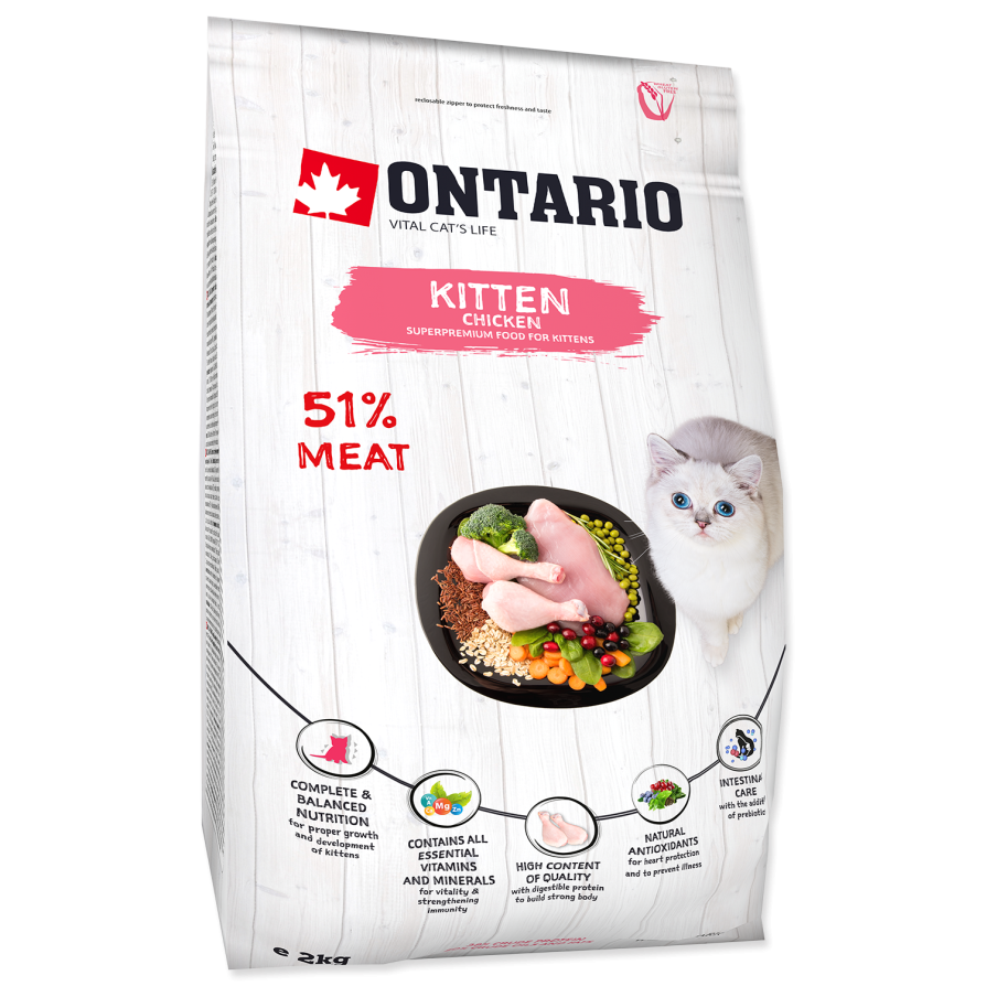 ONTARIO KITTEN CHICKEN 2KG ONTARIO