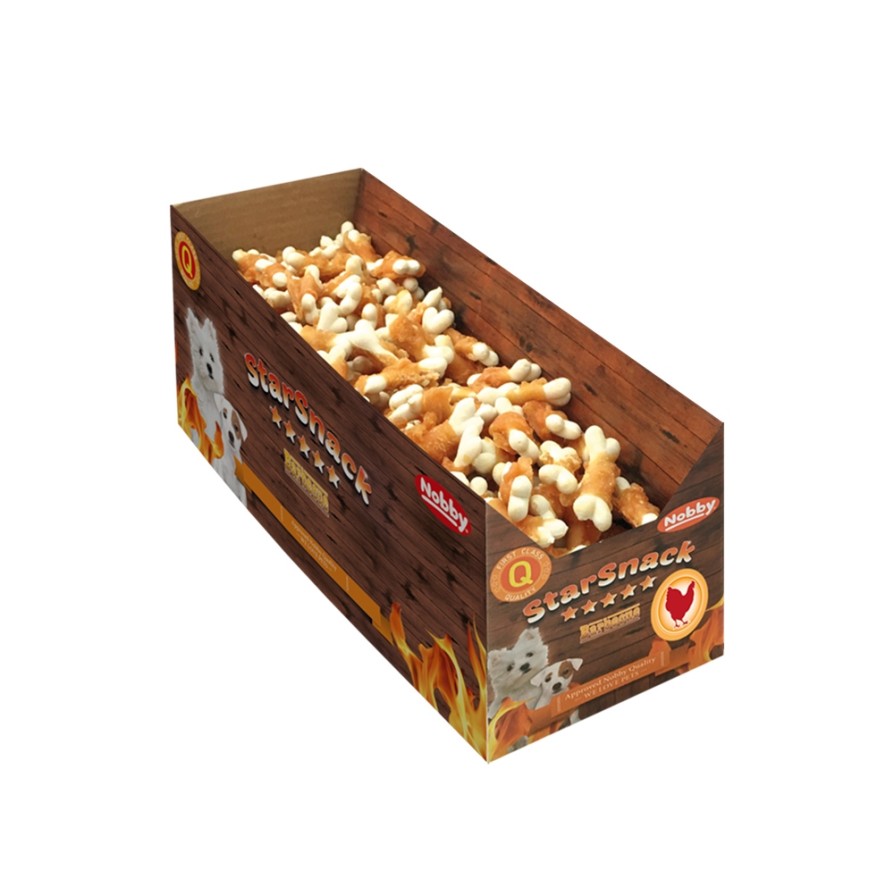 NOBBY-DISPLAY SNACK BBQ mini Chicken Calcium Bone NOBBY
